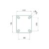 Zwenkwiel 200 mm nylon draagvermogen 700 kg